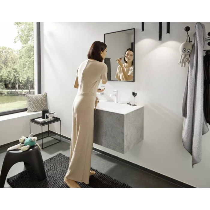 Hansgrohe смеситель для раковины с донным клапаном, Finoris, белый арт. 76020700