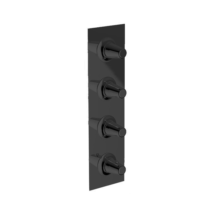 Cisal термостат для ванны - внешняя часть vi01v30040 vita cisal, цвет: чёрный матовый