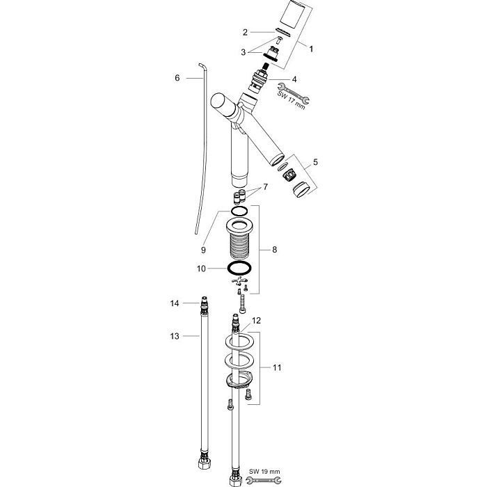 AXOR смеситель для раковины, Starck, золото арт. 10030990