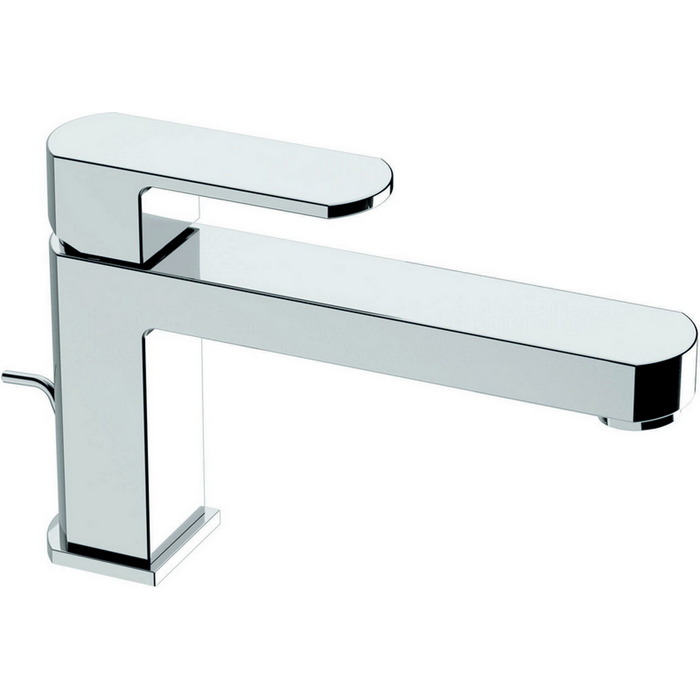 Cisal смеситель однорычажный для раковины на 1 отверстие с донным клапаном rr00151021 roadster, цвет: хром