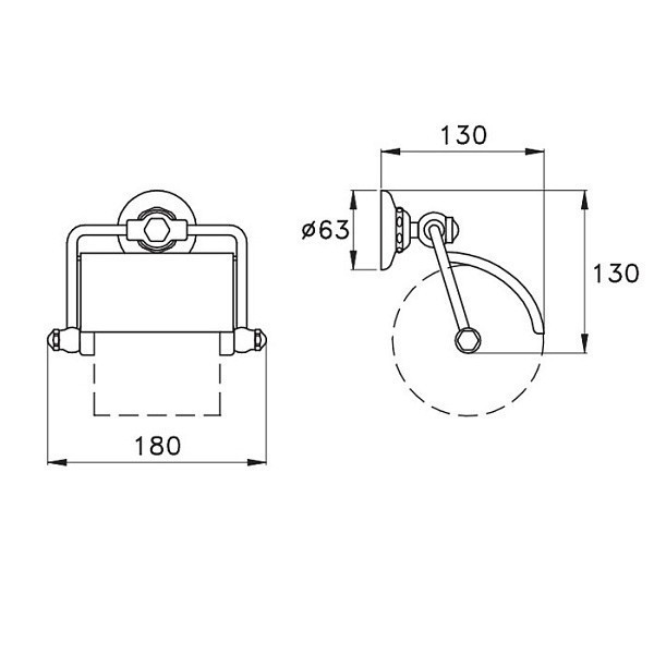 Stella бумагодержатель, italica, хром арт. it10014cr00