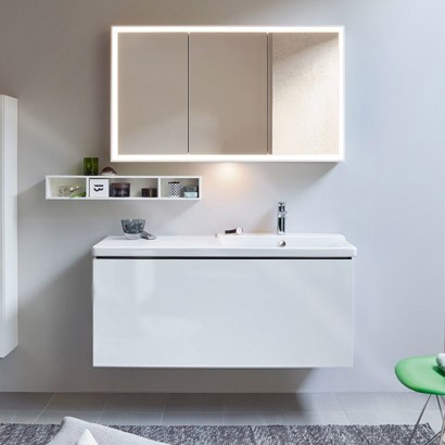 Duravit тумба подвесная под раковину, l-cube, lc614308585 цвет: белый глянцевый