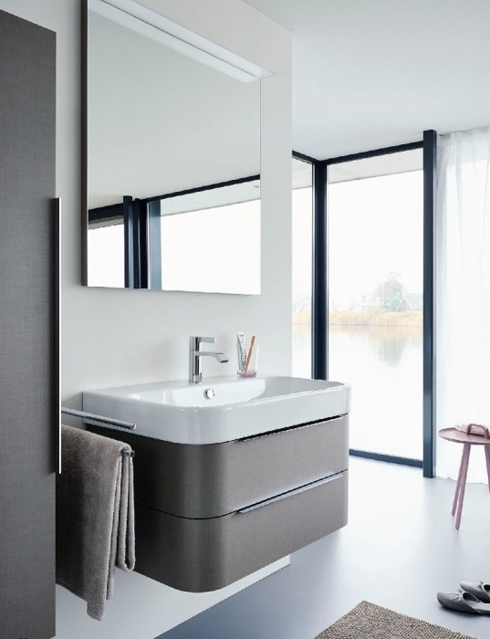 Duravit шкаф-пенал подвесной, happy d.2, h292522222l цвет: белый глянцевый