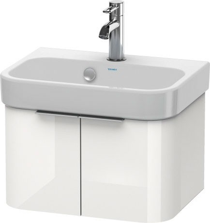 Duravit тумба подвесная под раковину, happy d.2, h2626802222 цвет: белый глянцевый