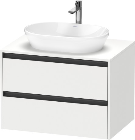 Duravit тумба подвесная под раковину 550 мм х 800 мм х 568 мм, ketho.2, k24895018180000 цвет: gres pietra grey opaco