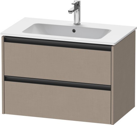 Duravit тумба подвесная под раковину 480 мм х 810 мм х 550 мм, ketho.2, k25263075750000 цвет: лён