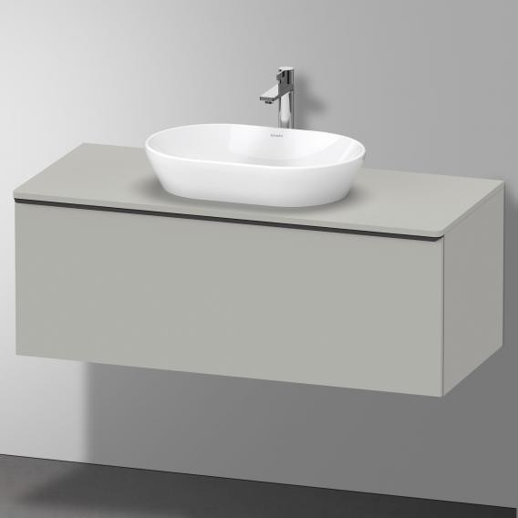Duravit тумба подвесная под раковину 1200 мм х 550 мм и консолью, d-neo, de494900707 цвет: бетонно-серый матовый