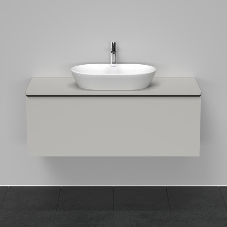 Duravit тумба подвесная под раковину 1200 мм х 550 мм и консолью, d-neo, de494900707 цвет: бетонно-серый матовый