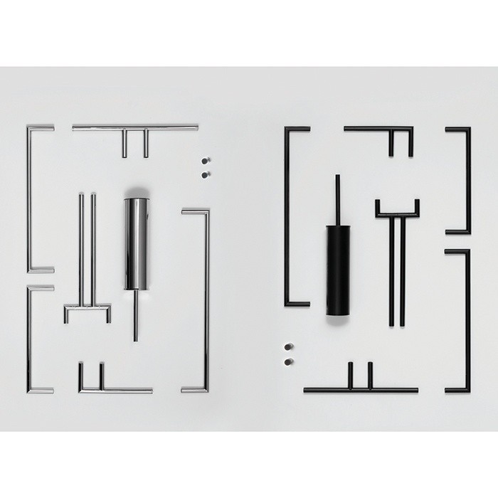 Bertocci держатель для полотенца 300 мм trecento, черный арт. 125 4816 0800