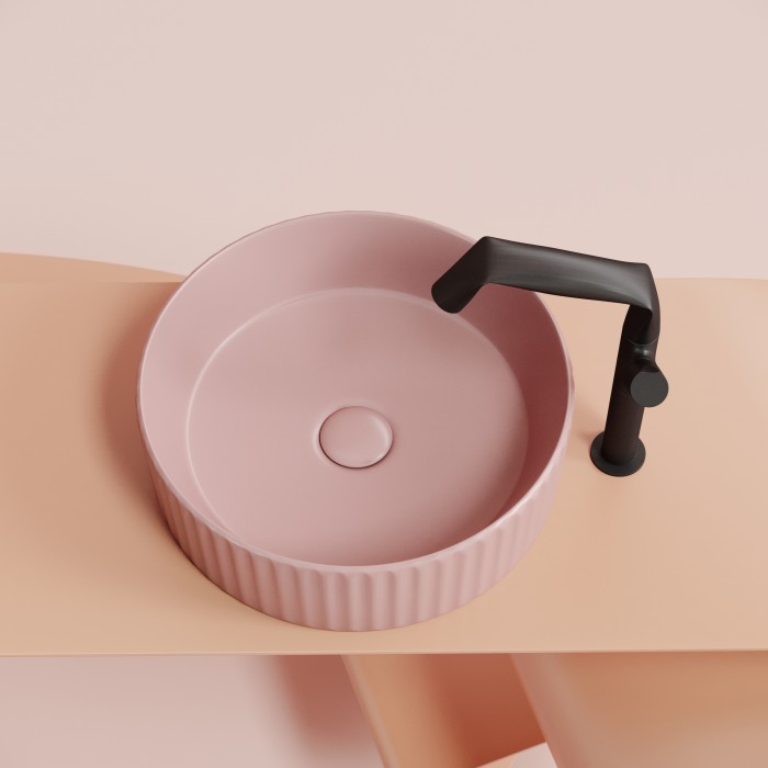 Ceramicanova раковина накладная element, cn6057mp цвет: розовый