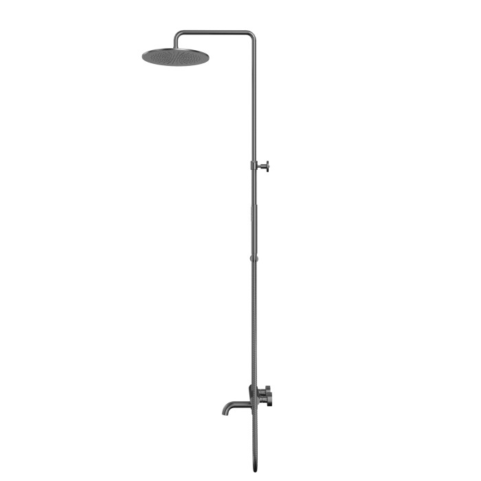 Термостатическая система для ванны наружного монтажа, Whitecross Y gunmetal, оружейная сталь арт. Y1234GM