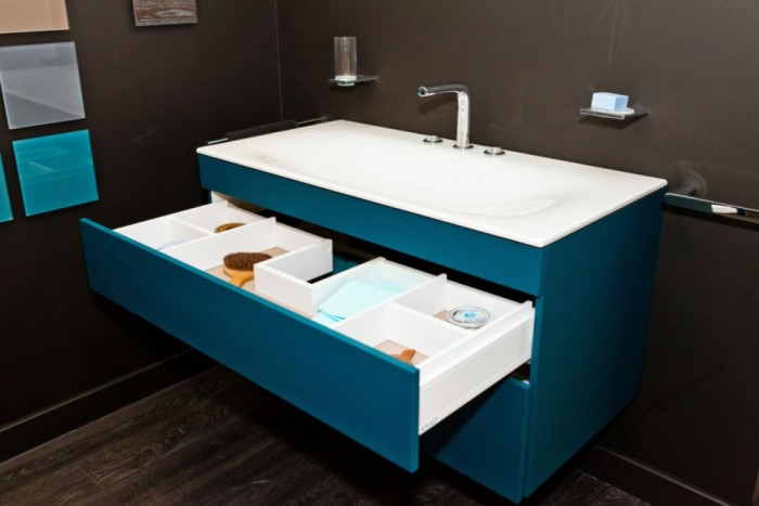 Keuco тумба подвесная под раковину с двумя выдвижными фронтами, edition 400, грецкий орех арт. 31561 680000