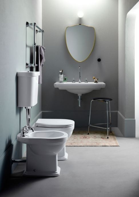 GSI Унитаз приставной 37х54 см, вертикальный выпуск, без сиденья, Classic - 871011