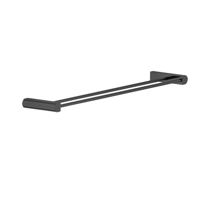 Gessi Полотенцедержатель двойной, 60 см, подвесной, Rilievo, 59405#299 цвет: nero xl