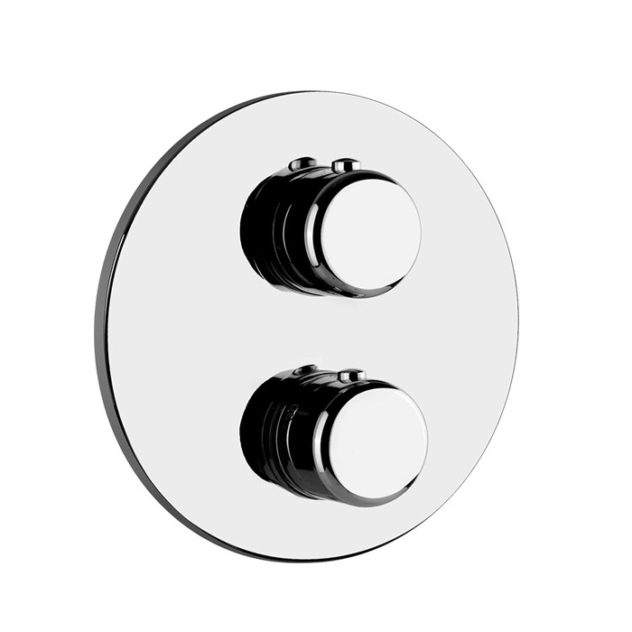 Gessi Встраиваемый термостатический смеситель, подключение на 3/4”, с переключателем на 3 выхода, Goccia, 33846#031 цвет: хром
