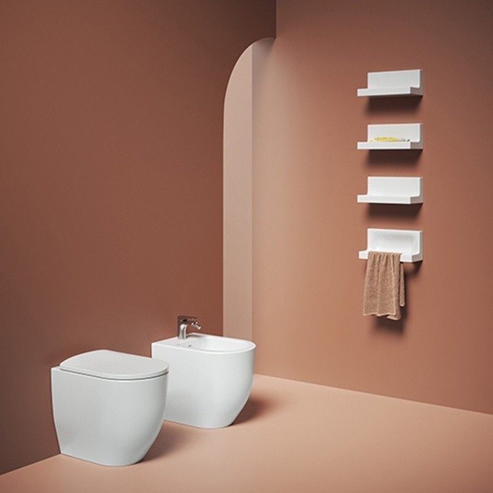 ArtCeram унитаз напольный, безободковый, mnv002 05 00 monet цвет: белый матовый