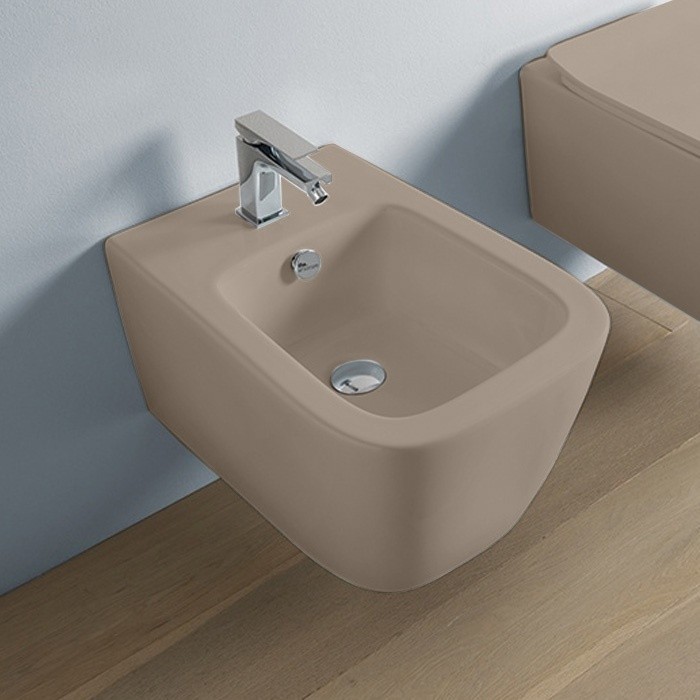 ArtCeram биде (подвесное), asb001 41 00 a16 цвет: серый