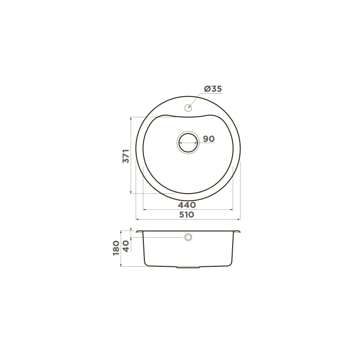 Omoikiri кухонная мойка Saroma 51, нержавеющая сталь арт. 4993007