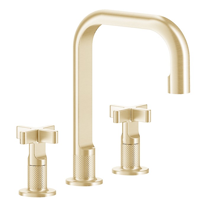 Gessi Смеситель для раковины на 3 отв., Inciso, 58114#246 цвет: золото