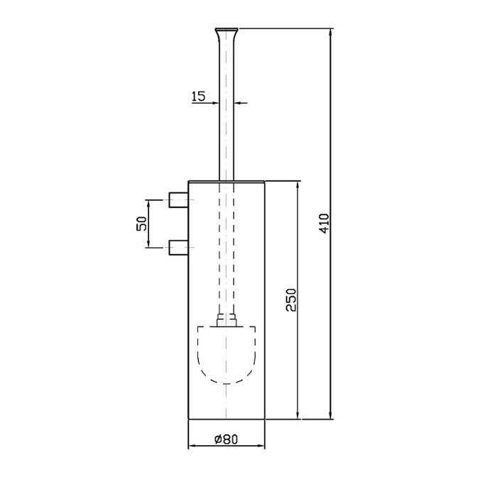 Zucchetti туалетный ёршик, подвесной, bellagio, хром арт. zac556