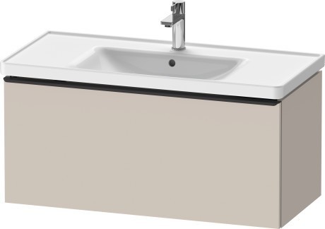 Duravit тумба подвесная под раковину 984 мм х 452 мм, d-neo, de425609191 цвет: серо-коричневый матовый