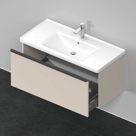 Duravit тумба подвесная под раковину 984 мм х 452 мм, d-neo, de425609191 цвет: серо-коричневый матовый