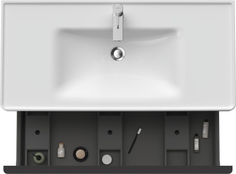 Duravit тумба подвесная под раковину 984 мм х 452 мм, d-neo, de425609191 цвет: серо-коричневый матовый