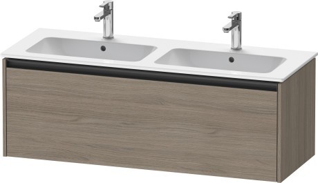 Duravit тумба подвесная под двойную раковину 480 мм х 1210 мм х 440 мм, ketho.2, k25066035350000 цвет: дуб терра