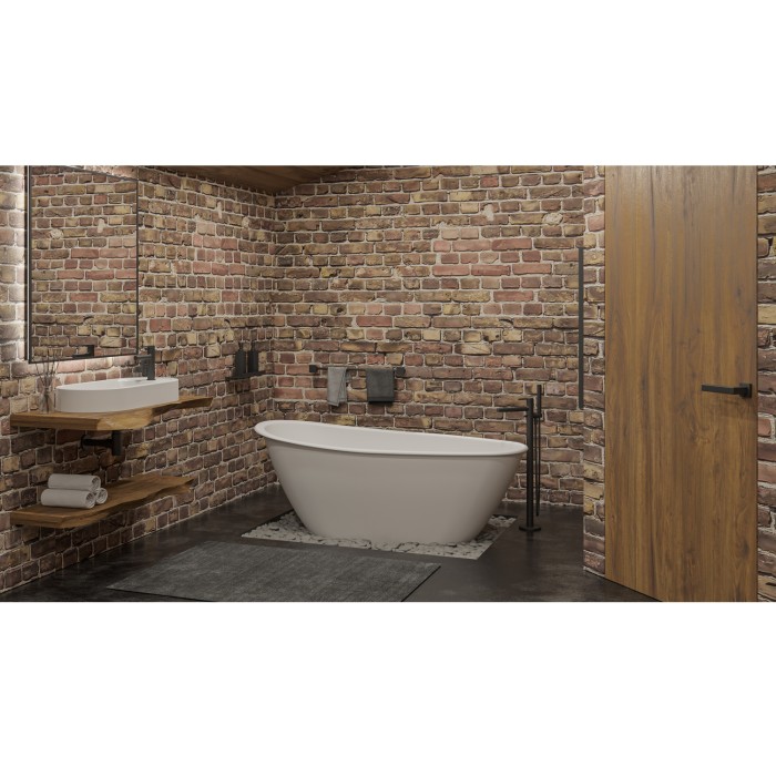 Отдельностоящая ванна b 155x73, Whitecross Spinel, белый мат арт. 0210.155073.200