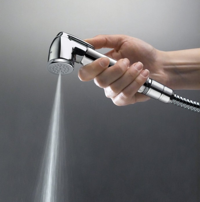 Bossini комплект гидроёршика idrogetto (с запорным вентилем), talita idrogetto, хром арт. e57011.b.030