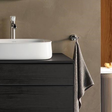 Duravit тумба подвесная с вырезом под раковину справа 550 мм х 1300 мм х 442 мм, zencha, ze4827030840000 цвет: натуральный дуб/белый суперматовый