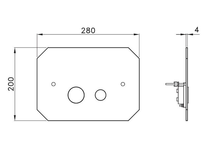 Stella клавиша смыва, titian 3820b, латунь арт. fi09500pv01