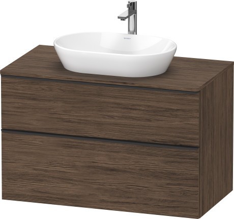 Duravit тумба подвесная под раковину 550 мм х 1000 мм, d-neo, de496802121 цвет: орех темный