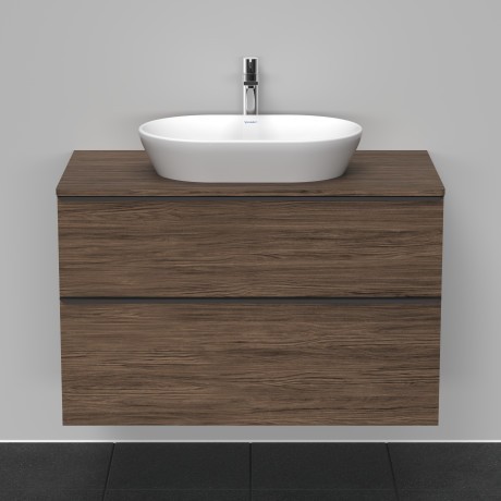 Duravit тумба подвесная под раковину 550 мм х 1000 мм, d-neo, de496802121 цвет: орех темный