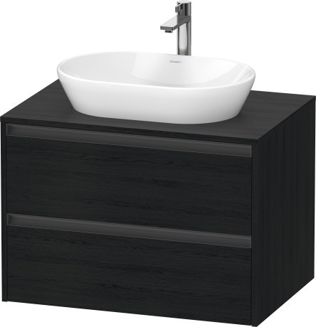 Duravit тумба подвесная под раковину 550 мм х 800 мм х 568 мм, ketho.2, k24895016160000 цвет: чёрный дуб