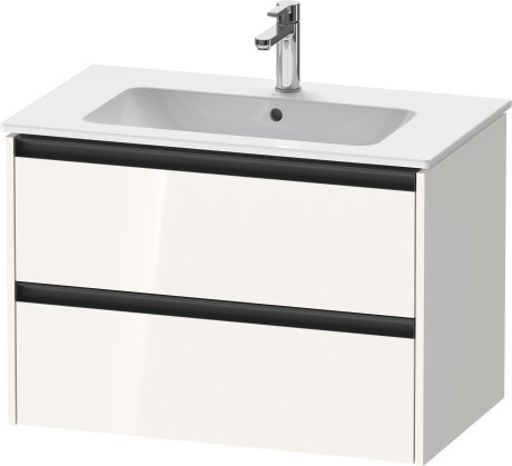Duravit тумба подвесная под раковину 480 мм х 810 мм х 550 мм, ketho.2, k25263022220000 цвет: белый глянцевый