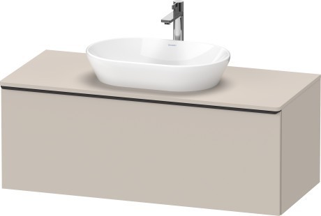Duravit тумба подвесная под раковину 1200 мм х 550 мм и консолью, d-neo, de494909191 цвет: серо-коричневый матовый