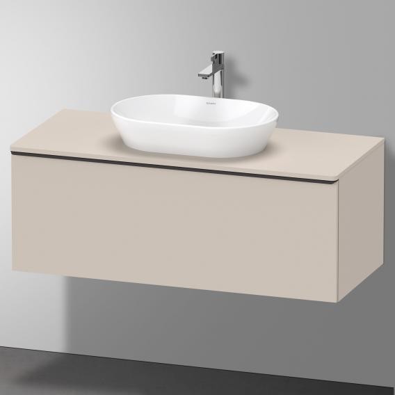 Duravit тумба подвесная под раковину 1200 мм х 550 мм и консолью, d-neo, de494909191 цвет: серо-коричневый матовый
