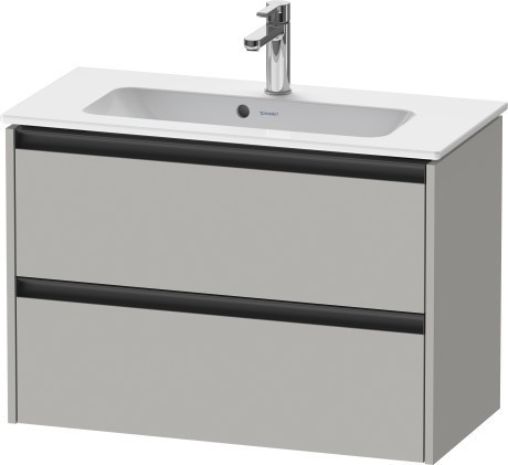 Duravit тумба подвесная под раковину 390 мм х 810 мм х 549 мм, ketho.2, k25256007070000 цвет: бетонно-серый матовый
