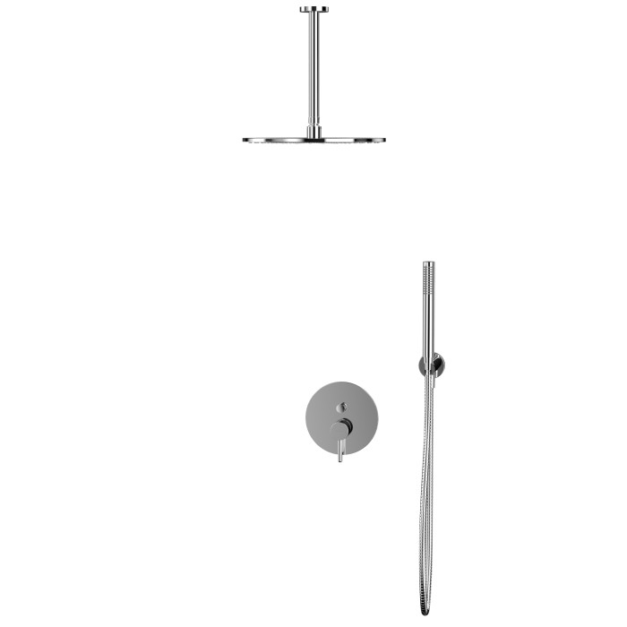 Душевая система скрытого монтажа, Whitecross Y chrome, хром арт. YSET12CR