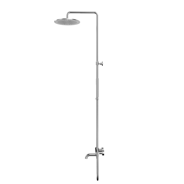 Термостатическая система для ванны наружного монтажа, Whitecross Y brushed nickel, брашированный никель арт. Y1234NIB