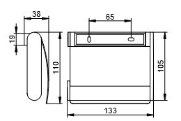 Keuco держатель для туалетной бумаги с крышкой, plan, черный матовый арт. 14960 370000