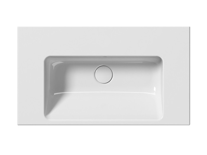 GSI Подвесная раковина 70х40х16 см, санфаянс, с отв. под смеситель, Norm - 8637111