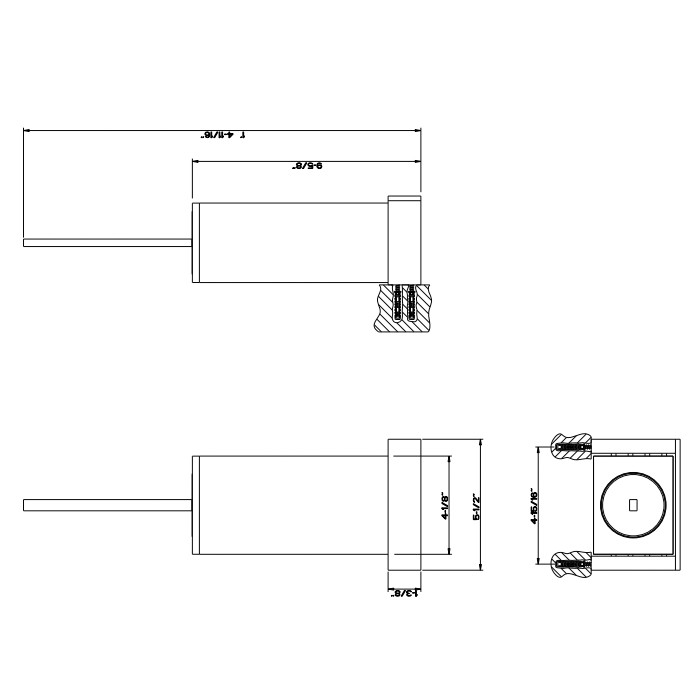 Gessi Ершик подвесной, Rettangolo, 20820#031 цвет: хром/черный