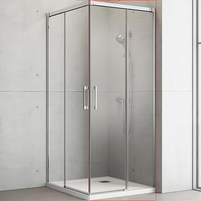 Radaway душевая дверь kdd 100 r профиль хром стекло прозрачное, Idea - 387062-01-01R