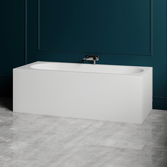 Salini ванна пристенная 180x80, fabia, 102612mrf цвет: матовый белый