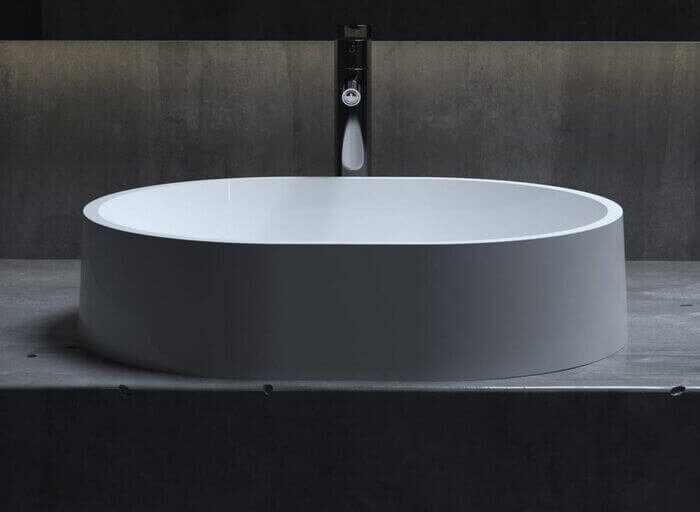 Salini раковина накладная 56x44, gloria, 1102211m цвет: матовый белый