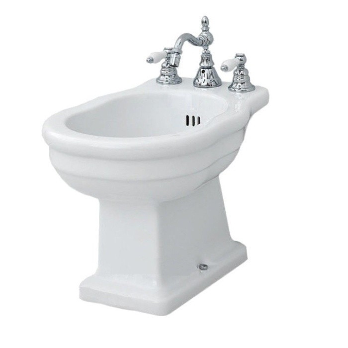 ArtCeram биде (напольное), heb002 01 00 3f hermitage цвет: белый глянцевый