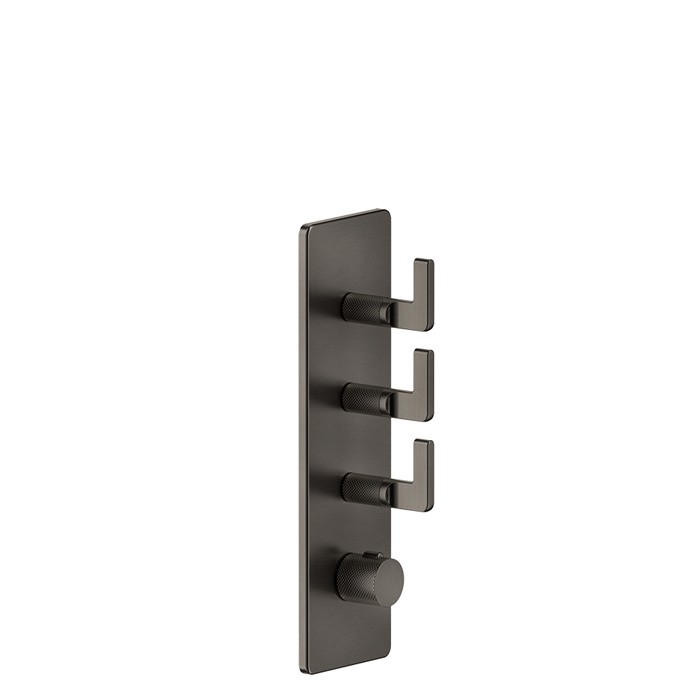 Gessi Смеситель для душа, встраиваемый, термостатический, резьба 3/4", Inciso, 58206#299 цвет: black xl