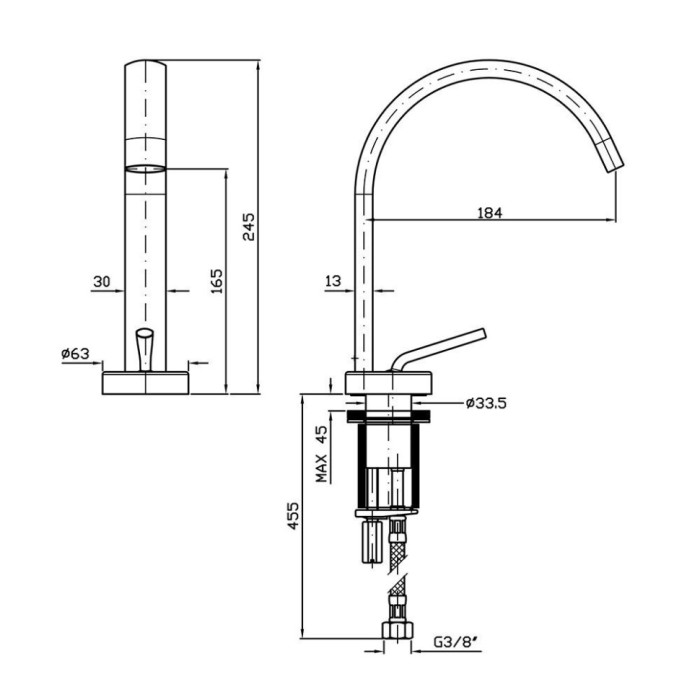 Zucchetti однорычажный смеситель для раковины на 1 отверстие, isyfresh, хром арт. zp2258